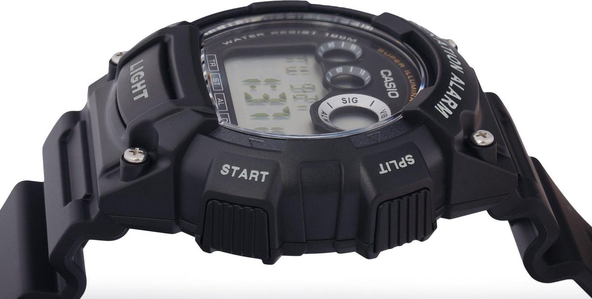 Casio Casio Collection W-735H-1BVEF Horloge - Kunststof - Zwart - Ø 46 mm |  bol.com
