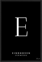 Poster Letter E Eindhoven A3 - 30 x 42 cm (Exclusief Lijst)