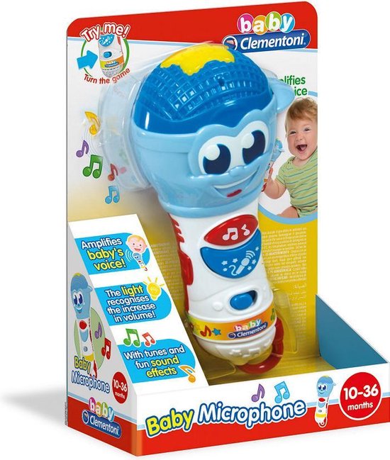 Afbeelding van het spel Clementoni Draagbare Microfoon 17 Cm Wit-blauw