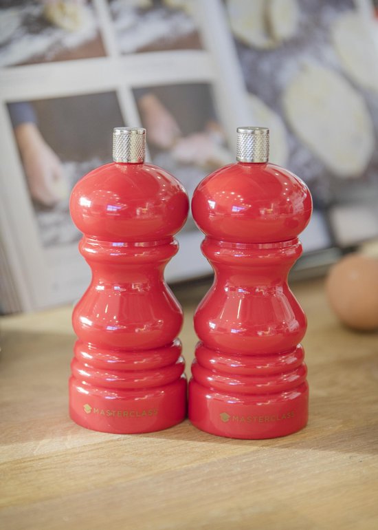 Kitchencraft Zout- Of Pepermolen Masterclass 5,2 X 12,5 Cm Rood — afbeelding 2