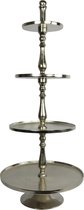 Non-branded Etagère Lucy 53 X 128 Cm Staal/nikkel Zilver