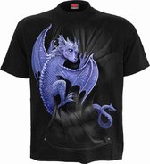 Spiral Heren Tshirt -XXL- POCKET DRAGON Zwart