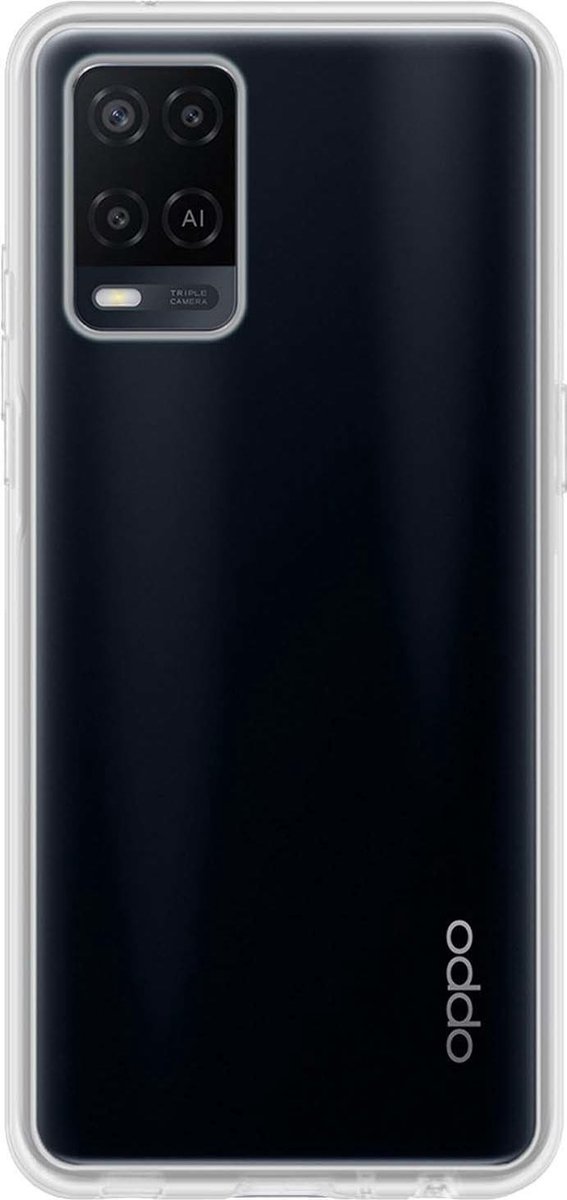Hoes - Geschikt voor OPPO A54 - Sterk & Shockproof - Hoesje Cover - Siliconen Case - Transparant
