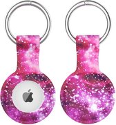 Apple AirTag Sleutelhanger Siliconen Bescherm Hoes Space Print