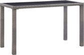 Medina Tuintafel 123x60x74 cm poly rattan antraciet