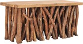 Medina Salontafel 100x40x47,5 cm massief gerecycled hout en teakhout