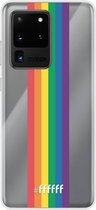 6F hoesje - geschikt voor Samsung Galaxy S20 Ultra -  Transparant TPU Case - #LGBT - Vertical #ffffff