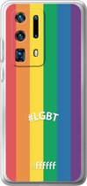 6F hoesje - geschikt voor Huawei P40 Pro+ -  Transparant TPU Case - #LGBT - #LGBT #ffffff