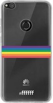6F hoesje - geschikt voor Huawei P8 Lite (2017) -  Transparant TPU Case - #LGBT - Horizontal #ffffff