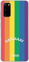 6F hoesje - geschikt voor Samsung Galaxy S20 -  Transparant TPU Case - #LGBT - Ha! Gaaay #ffffff