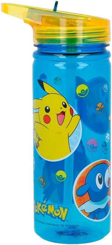 Pokémon drinkfles - drinkbeker Junior 580 Ml Tritan Blauw/geel