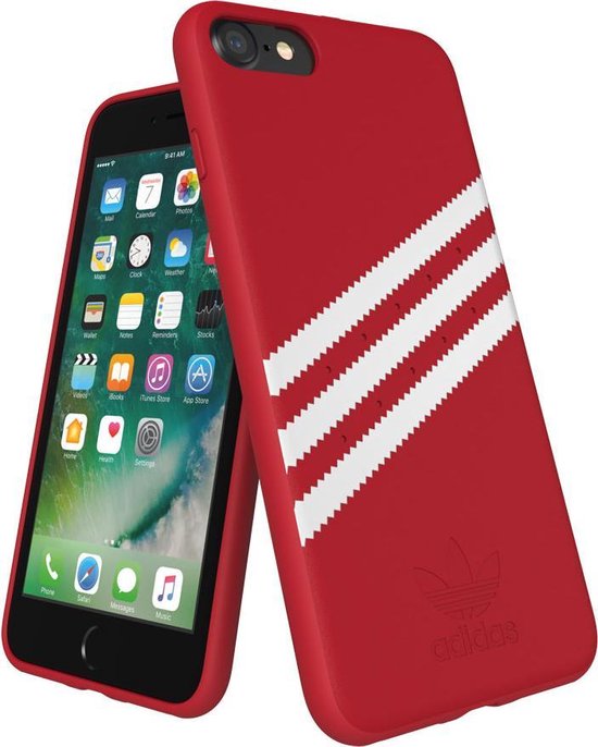 Coque iPhone 6 / 6s / 7/8 / SE2020 Adidas Originals Samba Backcover - Rouge  / Wit | bol.com