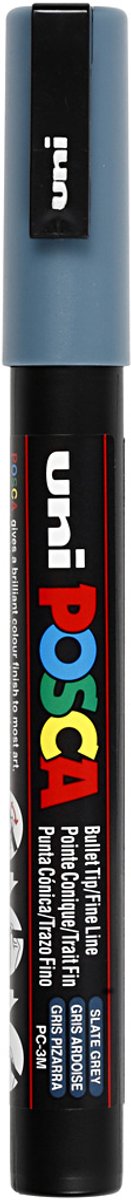 Posca Marker, afm PC-3M, lijndikte 0,9-1,3 mm, fijn, slate grey, 1 stuk