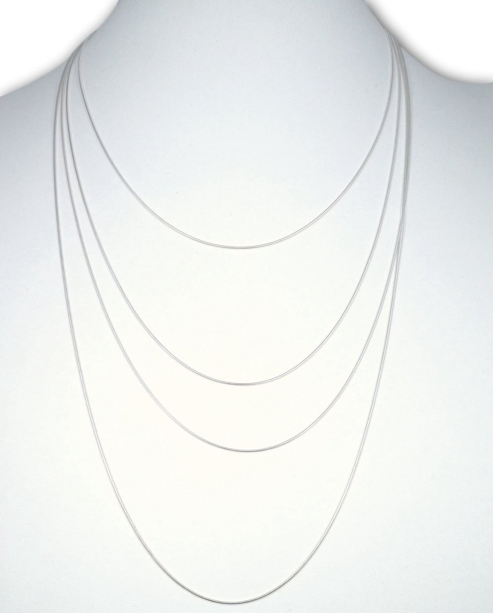 Zilveren ketting Snake design