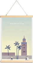 JUNIQE - Posterhanger Marrakesh - retro -30x45 /Bruin
