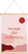 JUNIQE - Posterhanger Escape the Ordinary -30x45 /Roze