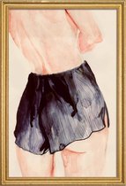 JUNIQE - Poster met houten lijst The Turn -20x30 /Zwart