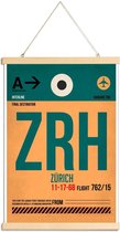 JUNIQE - Posterhanger Zurich -30x45 /Groen & Oranje