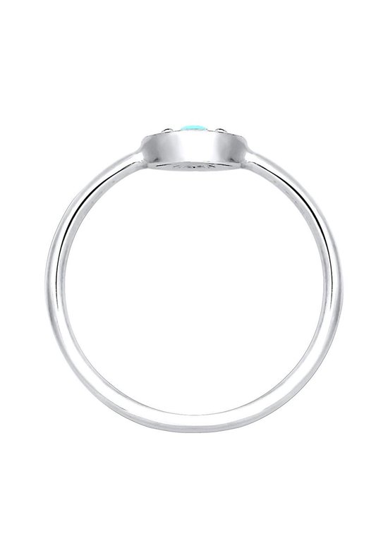 Bagues pour femmes Elli symbole talisman mauvais œil howlith tendance argent 925