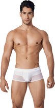 Clever - Control Latin Boxer - Sexy Heren Boxershort - Mesh - Sportief - Wit