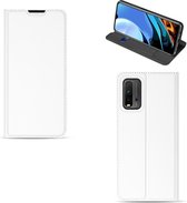 Xiaomi Poco M3 | Redmi 9T Stand Case Hoesje Wit met Pashouder