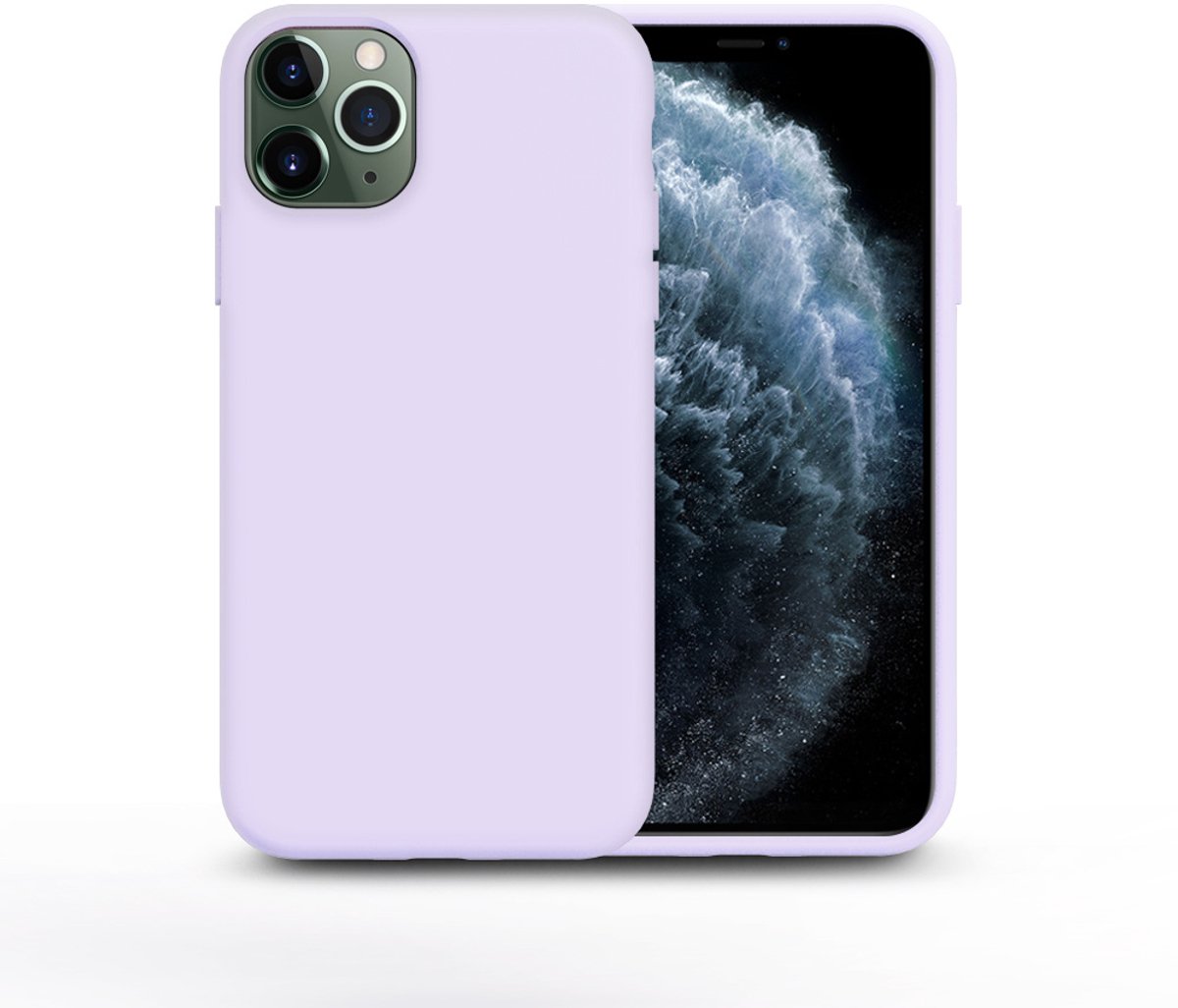 Nano Silicone Back Hoesje Geschikt voor iPhone 11 Pro Max – Lila