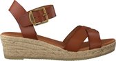 Notre-V 606 Sandalen - Met Sleehak - Dames - Cognac - Maat 38