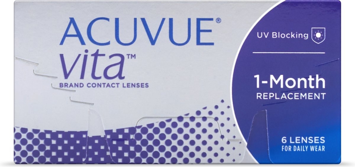 +6.50 - ACUVUE® VITA - 6 pack - Maandlenzen - BC 8.40 - Contactlenzen
