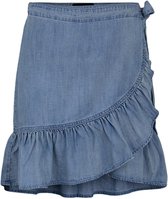 Pctyra Hw Wrap Skirt Bc 17113781 Medium Blue Denim - Maat S