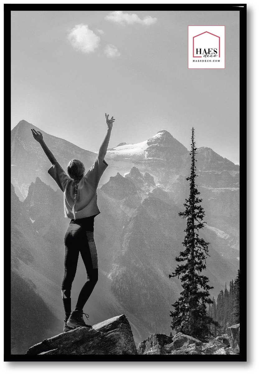 HAES deco Kunststof fotolijst 30x45 zwart Easy Frame - EF6B