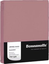 Bonnanotte Hoeslaken Split(topper) Jersey Elastan Oudroze 180/200x200/220