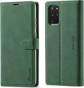 Voor Samsung Galaxy S20 Forwenw F1 Serie Mat Sterk Magnetisme Horizontale Flip Leren Case met Houder & Kaartsleuven & Portemonnee & Fotolijst (Groen)