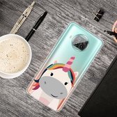 Voor Xiaomi Mi 10T Lite 5G Gekleurde tekening Clear TPU-beschermhoesjes (Fat Unicorn)