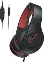 SADES MH601 3,5 mm stekker Draadgestuurde ruisonderdrukking E-sports gaming-headset met intrekbare microfoon, kabellengte: 2,2 m (zwart rood)
