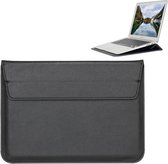 Universele envelopstijl PU lederen tas met houder voor ultradunne notebook-tablet-pc 15,4 inch, afmeting: 39x28x1.5cm (zwart)