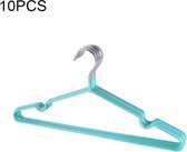 10 STKS Huishoudelijke roestvrijstalen PVC-coating Anti-slip spoorloos droogrek voor kleding (mintgroen)