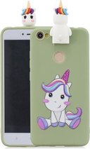 Voor Xiaomi Redmi Note 5A Cartoon schokbestendige TPU beschermhoes met houder (eenhoorn)