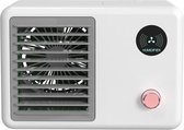 Draagbare desktop mini retro bevochtigende sproeiventilator (wit)