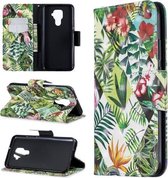 Voor Huawei Mate 30 Lite 3D Patroon Gekleurde Tekening Horizontale Flip Leren Case met Houder & Kaartsleuven & Portemonnee (Bananenblad)