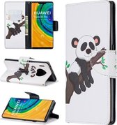 Voor Huawei Mate 30 Pro Gekleurde Tekening Horizontale Flip Leren Case met Houder & Kaartsleuven & Portemonnee (Tree Panda)