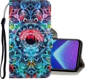 Voor Huawei Honor 8X 3D Gekleurde Tekening Horizontale Flip PU Lederen Case met Houder & Kaartsleuven & Portemonnee (Mandala)