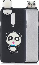 Voor OnePlus 7 Pro 3D Cartoon Pattern Shockproof TPU beschermhoes (Blue Bow Panda)