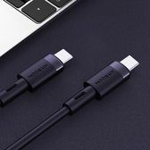 JOYROOM S-1230N9 3A Type-C / USB-C naar Type-C / USB-C Vloeibare siliconen snellaadgegevenskabel, lengte: 1,2 m (marineblauw)