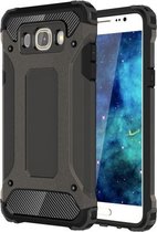 Voor Galaxy J5 (2016) / J510 Tough Armor TPU + pc-combinatiebehuizing (brons)