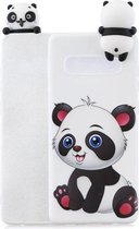 Voor Galaxy S10 + schokbestendige Cartoon TPU beschermhoes (Panda)