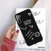 Voor Galaxy Note10 Enjoy Love Pattern Frosted TPU beschermhoes (zwart)