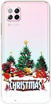 Voor Huawei P40 Lite & Nova 6 SE Christmas Series Transparante TPU beschermhoes (Retro Old Man)