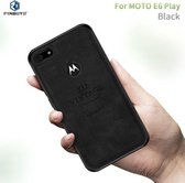 Voor Motorola Moto E6 Spelen PINWUYO Zun-serie PC + TPU + Huid Waterdicht en anti-vallen All-inclusive beschermende schaal (zwart)
