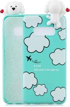 Voor Galaxy S10e schokbestendige Cartoon TPU beschermhoes (wolken)