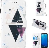 Leren beschermhoes voor Galaxy S8 (Trigonal Marble)